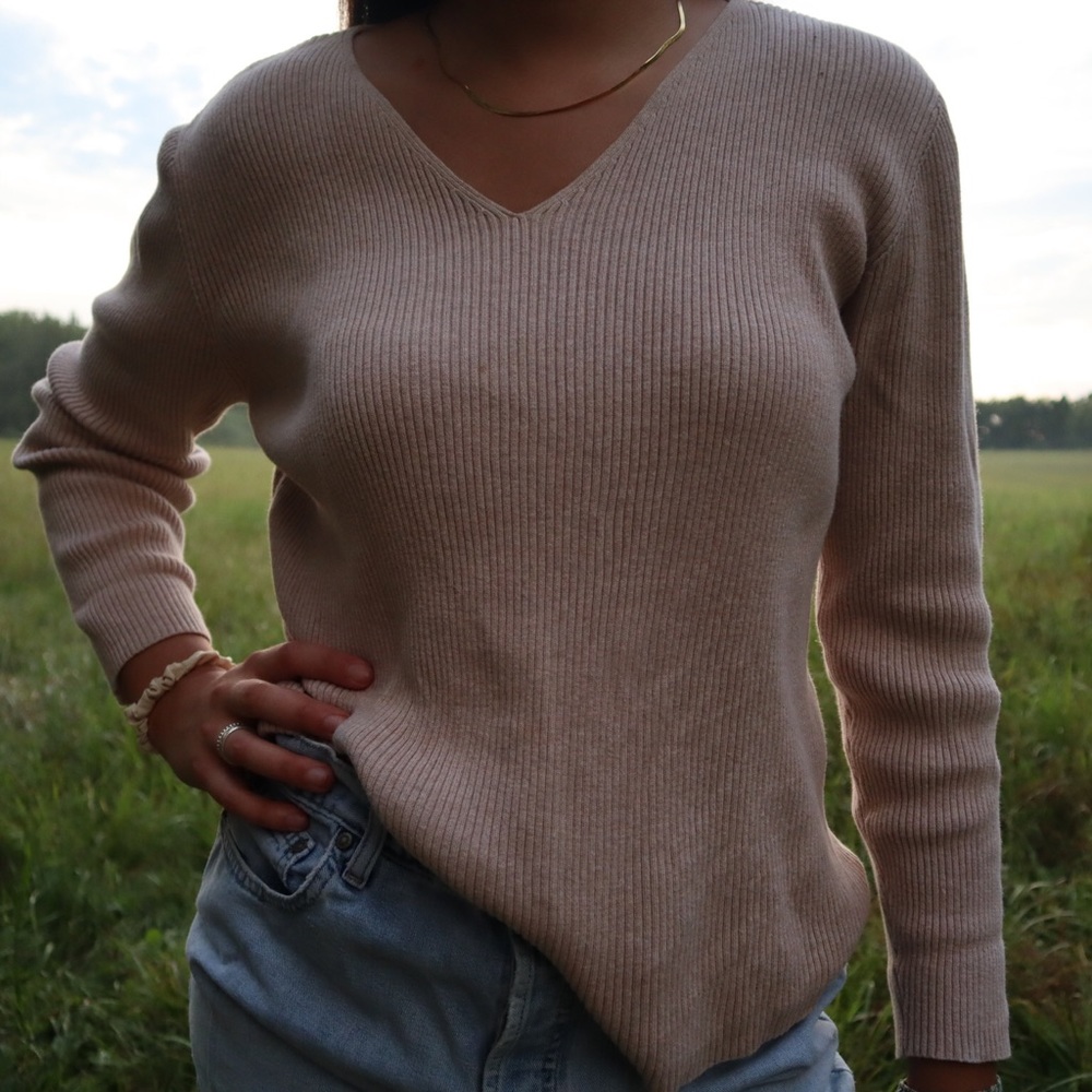 Long Sleeve Ribbed Top